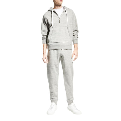 Tom Ford Mens Grey Half Zip Pullover Hoodie Size 52 EU / US Large