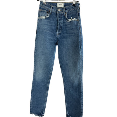 Agolde Classic Blue Riley Denim Jeans Size 23