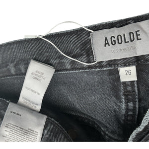 Agolde Vintage Black Pinch Waist Denim Jeans Size 26