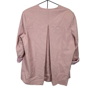 Ganni Chic Pink Tulle Drapey Melange Oversized Size L/XL Blazer NWT