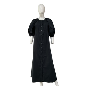 Staud 'Vincent' Black Cotton Dress Size S