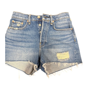Rag & Bone Distressed Blue Denim Shorts Size 24