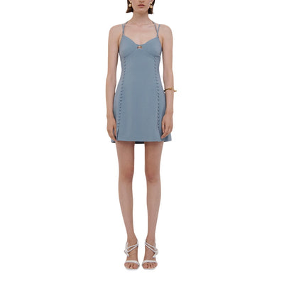 Simkhai Sleek Slate Eilish Mini Dress Size 4