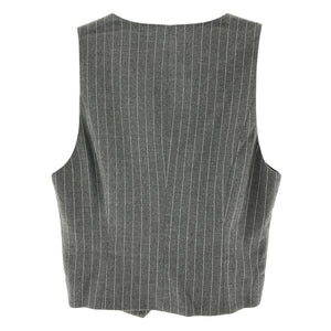 Favorite Daughter Pinstriped Gray The Favorite Vest Size S