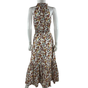 Cleobella Bohemian White Floral Multi Evangeline Dress Size S
