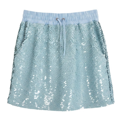 Cinq à Sept Sequin Blue Esti Skirt Size XS