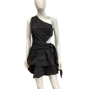 Elliatt Asymmetric Black Gwen Dress Size S
