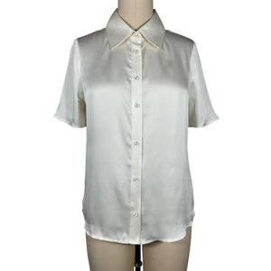 Favorite Daughter Sleek Ivory Take Me Seriously Short Sleeve Top Size XS NWT