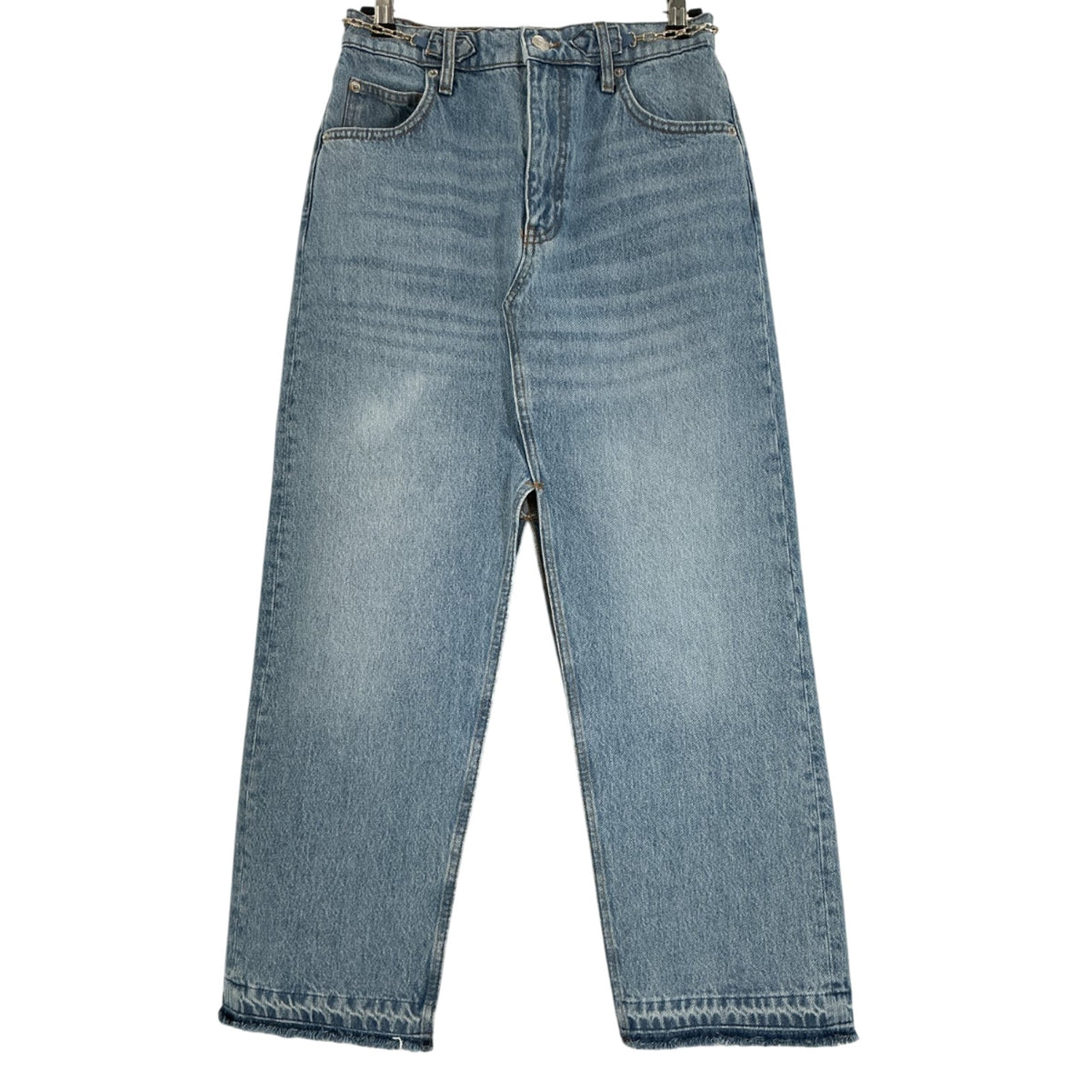 Maje Long Blue Denim Skirt Size 36