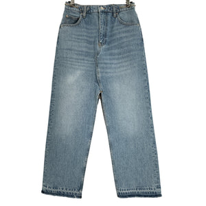 Maje Long Blue Denim Skirt Size 36