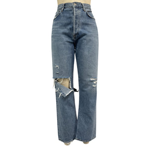Agolde Classic Blue 90s Pinch Waist Denim Jeans Size 28