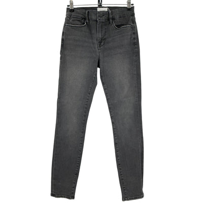 Frame Stretch Black Le High Ankle Skinny Denim Jeans Size 25