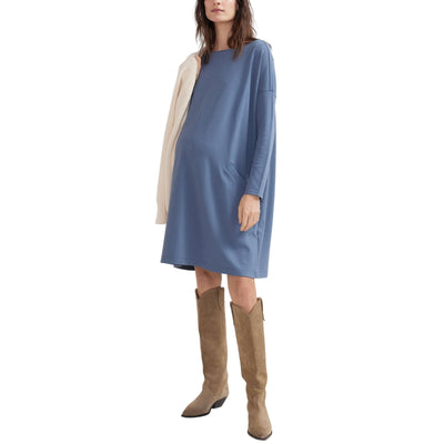 Hatch Minimal Slate Blue Annamarie Dress Size 1