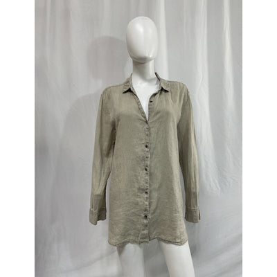 James Perse 'Light' Grey Weight Linen Shirt Size 3