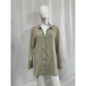 James Perse 'Light' Grey Weight Linen Shirt Size 3