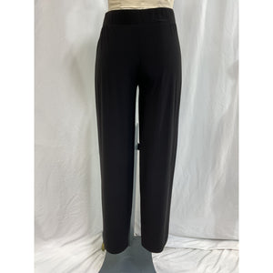 Norma Kamali 'Low Rise' Black Pleated Pant Trouser Size XS
