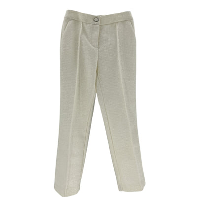 Milly Boucle Cream Betsy Pants Size 2