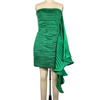 Amur Pleated Green Kayleigh Dress Size 8