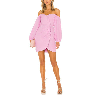 Significant Other Ruched Pink Camilla Dress Size 2
