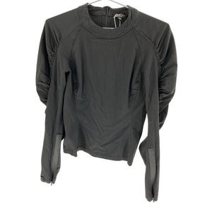Rag & Bone Ruched Black Stephanie Blouse Size 2