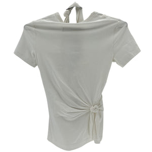 Helmut Lang Modern Cream Techno Knot Tee Size S