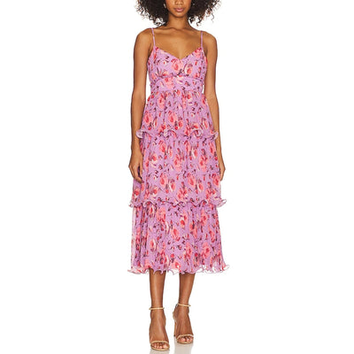 Likely Tiered Lilac Adriana Dress Size 6