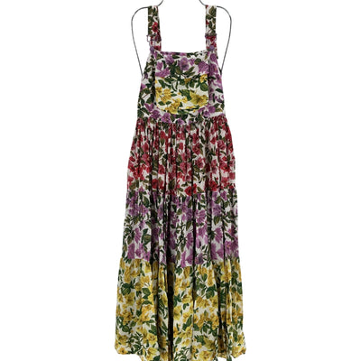 Farm Rio Floral Multicolor Bougainvillea Maxi Dress Size XS