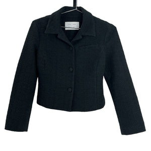 Proenza Schouler Textured Black Quinn Jacket Blazer Size 2