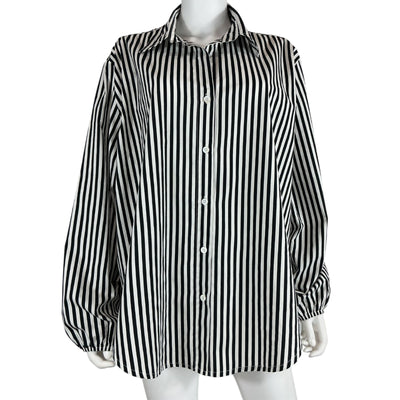 Faithfull The Brand Striped Multicolor Rylen Button Down Shirt Size XL