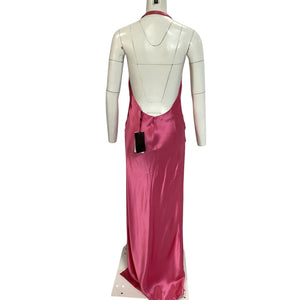 Retrofête Satin Candy Pink Valeria Gown Size M NWT