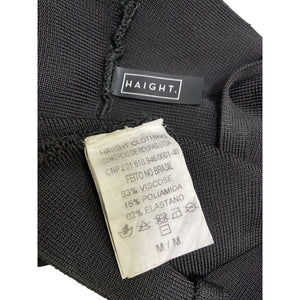 Haight Ribbed Black Corset Top Size M