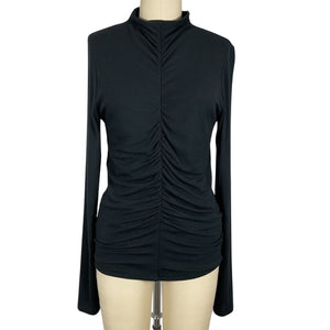 Veronica Beard Sleek Black Theresa Top Size M