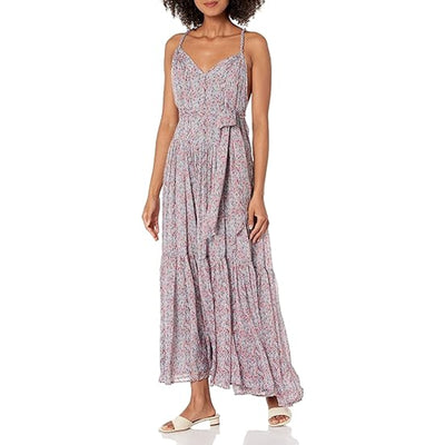 Astr The Label Floral Multicolor Eartha Maxi Dress Size XS