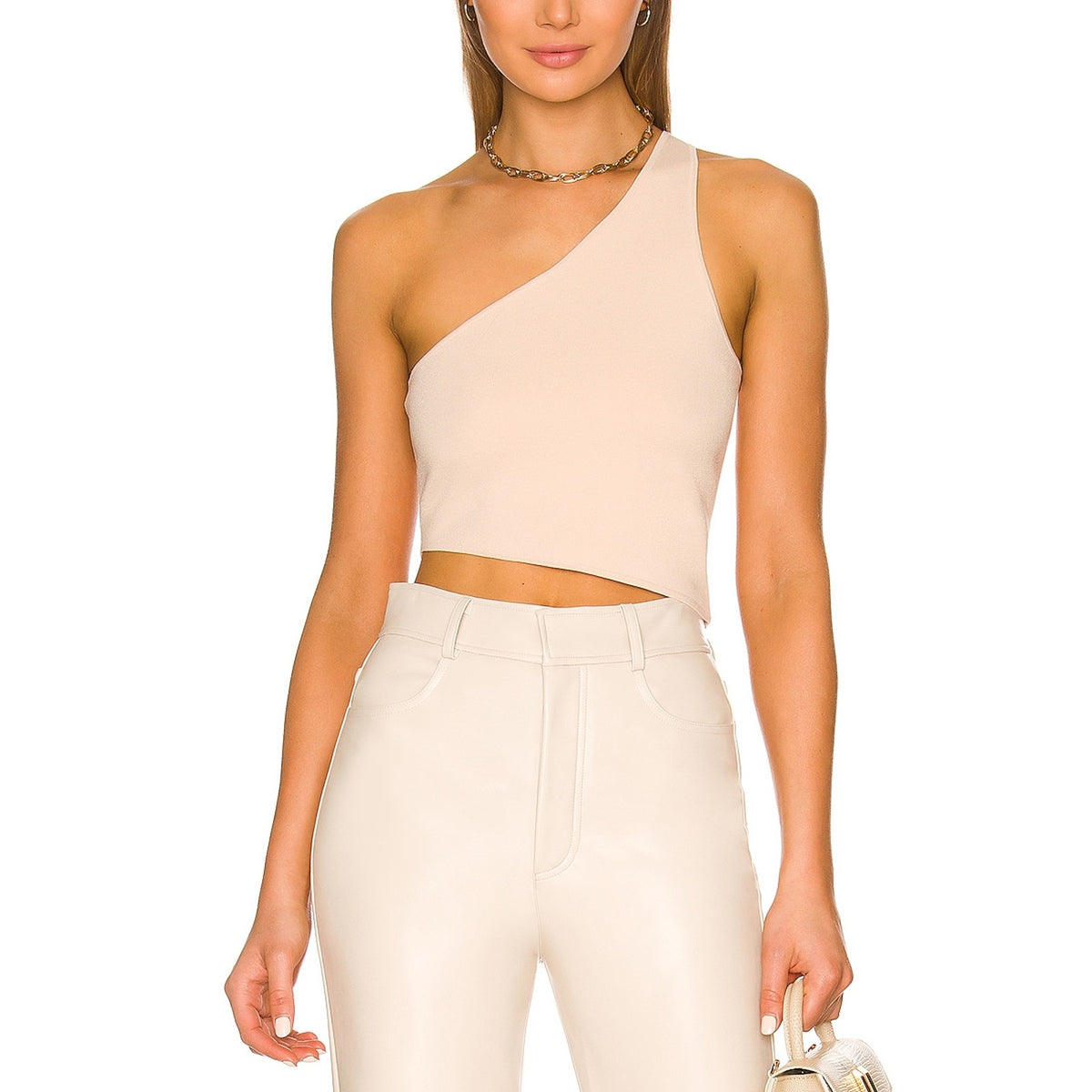 A.L.C. Asymmetric Beige Colby Top Tank Size M