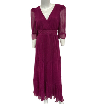 Tularosa Shimmering Deep Fuchsia Jainey Maxi Dress Size S