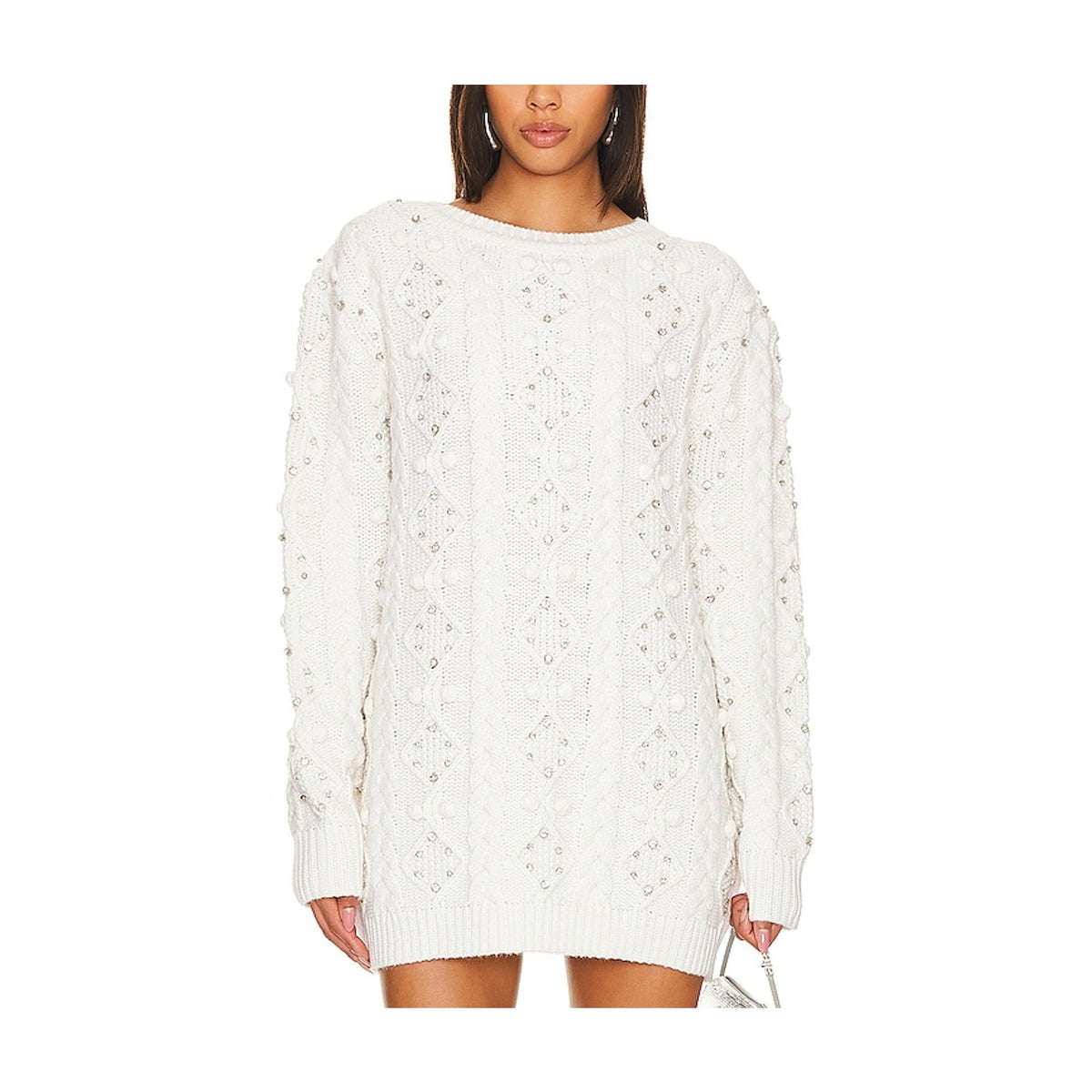 Retrofête Embellished Cream Maple Sweater Size XS NWT