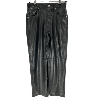 Nanushka Cropped Black Vinni Straight Leg Pants Size XS