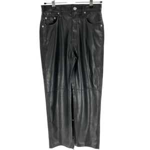 Nanushka Cropped Black Vinni Straight Leg Pants Size XS