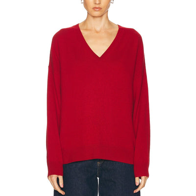 Leset Classic Brick Zoe V Neck Sweater Size M