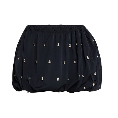 Neiman Marcus Embellished Navy Holly Skirt Size M