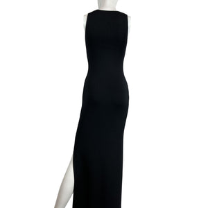 Aya Muse Sleek Black Bombu Dress Gown Size M