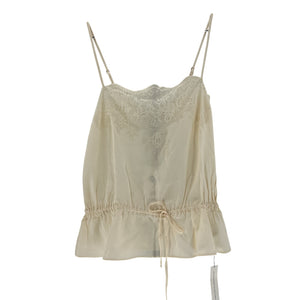 Reformation 'Silvia' Beige Silk Top Size 0
