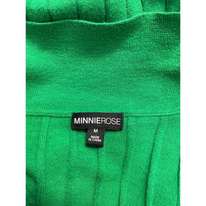 Minnie Rose Ribbed Green Cotton Polo - Size M