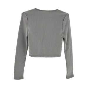 Simkhai Structured Gray Elle Bustier Top Size M