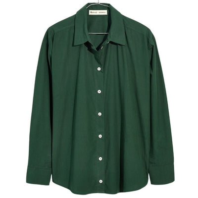 Madewell Relaxed Deep Forest Green Poplin Button-Down Shirt Size Xx-Large