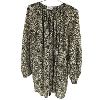 Matteau Printed Black Floral Mini Dress Size 8