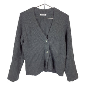 Ciao Lucia Cozy Charcoal Donni Size S Cardigan
