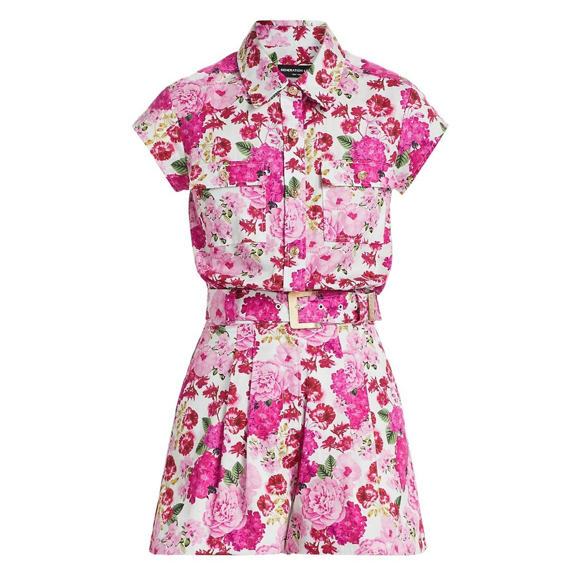 Generation Love Floral Fuchsia Morgan Romper Size 8