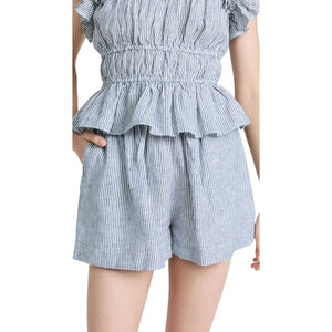 Ulla Johnson 'Asa' Blue Linen Short Size 2