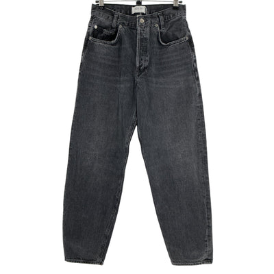 Agolde Relaxed Black Tapered Baggy Denim Jeans Size 26